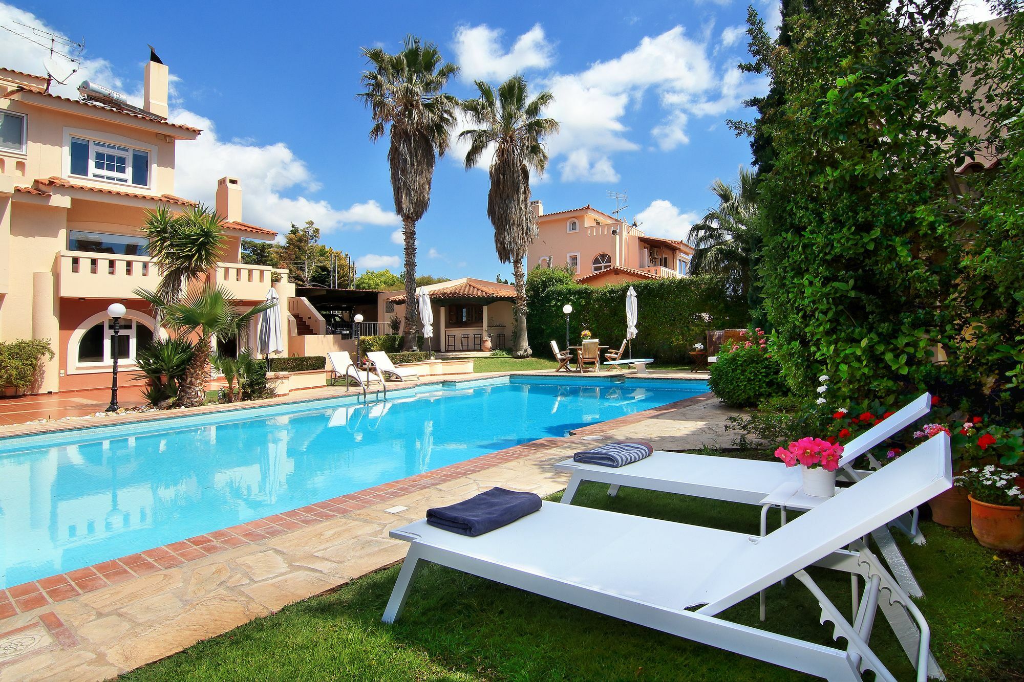 Villa Oasis Pool House By Ghh Lagonisi Esterno foto